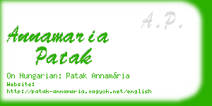 annamaria patak business card